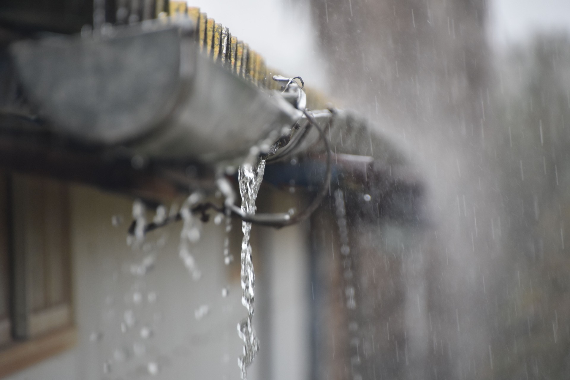 dripping water gutter